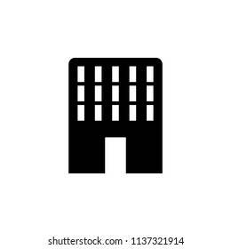 Office building icon vector.Office building sign Isolated on white background. Flat style for graphic design, logo, Web, UI, mobile app, EPS10