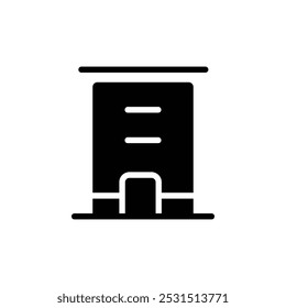 Office building icon web design in vector