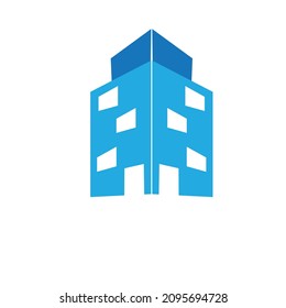 office building or landmark vector minimalist illustration or logo