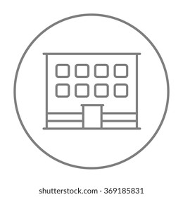 Office building line icon.