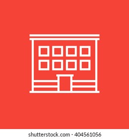 Office building line icon.