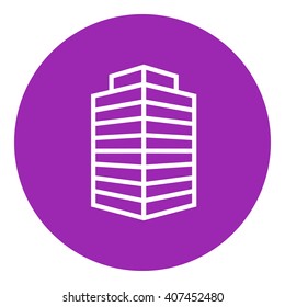 Office building line icon.