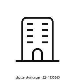 Icono de línea de creación de Office aislado en fondo blanco. Icono delgado plano negro sobre el estilo de contorno moderno. Símbolo lineal y trazo editable. Ilustración vectorial de trazo simple y de píxel perfecto. 