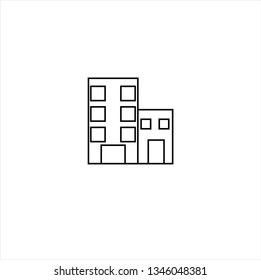 office building line icon,vector best line icon.