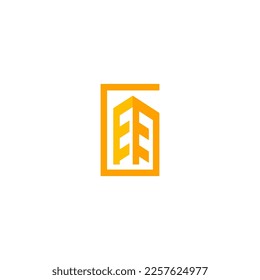 Bürogebäudelogo-Design, Immobilienlogo