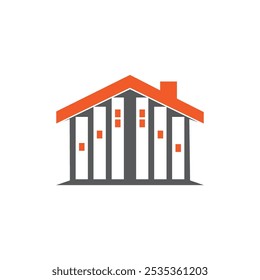 ilustração vetorial do modelo de design do logotipo do office building resumo