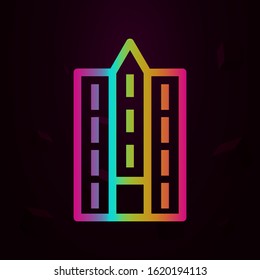 office building nolan style icon. Simple thin line, outline vector of buildings icons for ui and ux, website or mobile application