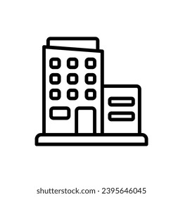 Ilustración de vectores de iconos de esquema de creación de Office
