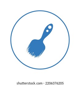Office building paint brush icon | Circle version icon |