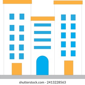 Icono de signo de creación de Office en plano