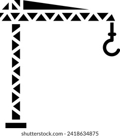 Office building solid and glyph vector illustration