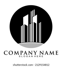 Office building symbol icon logo