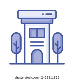 Office building vector design isolated on white background