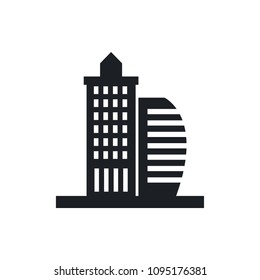 office building vector icon