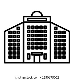 Office building vector icon