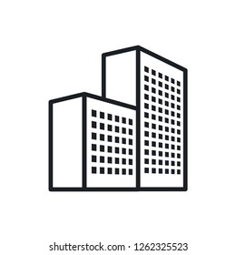 office building vector icon