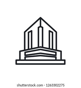 office building vector icon