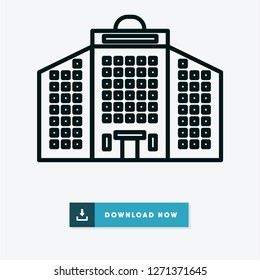 Office building vector icon