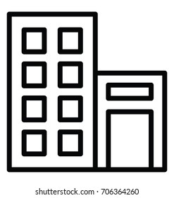 Office Building Vector Icon