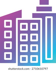 Bürogebäude Vektor Symbol Design Illustration