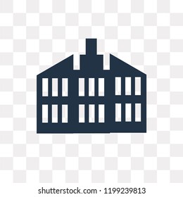 Office building vector icon isolated on transparent background, Office building transparency concept can be used web and mobile