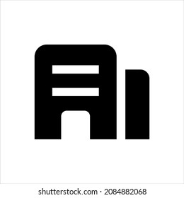 Office building vector icon symbol design