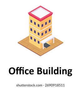 Office Building Vector icon which can easily modify or edit
