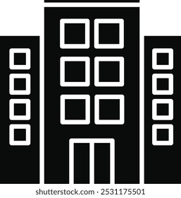 Office Building Vector Illustration Detailed Icon