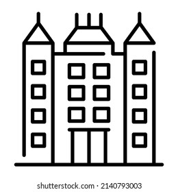 office building vector illustration isolated on white background. Architecture business concept.