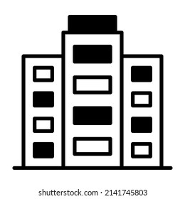 office building vector illustration isolated on white background. Architecture business concept.