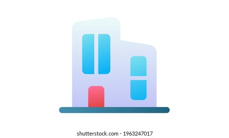 office building working space single isolated icon with single isolated icon with smooth style