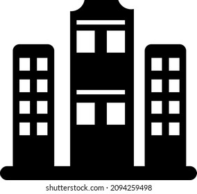 office buildings button vector icon..eps