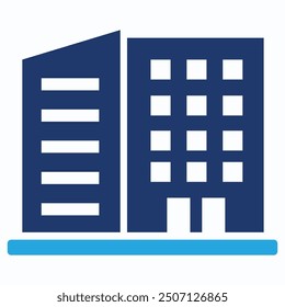 office buildings icon , black office buildings vector icons designed in filled, outline, line and stroke style