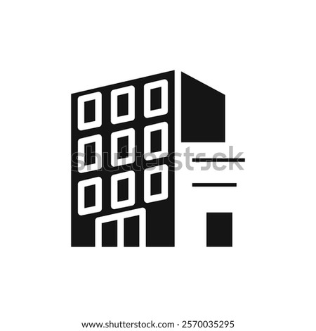 Office Buildings icon icon Flat simple outline set