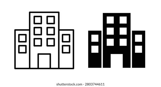 Office buildings icon graphic element. web icon set.