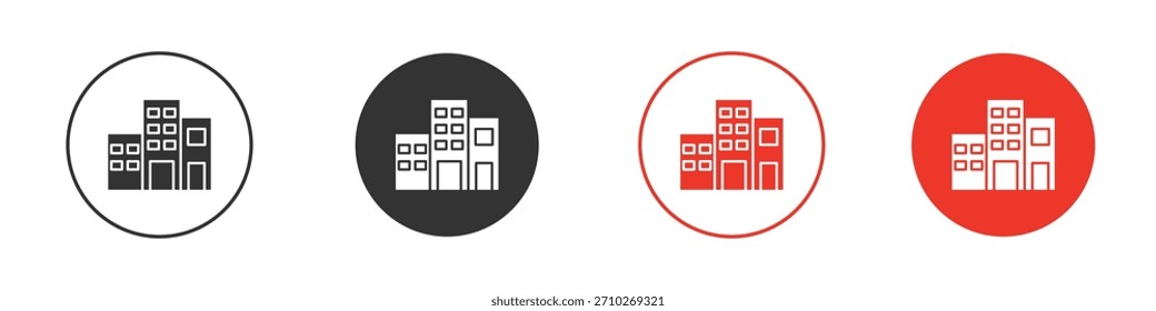 Office buildings icon. web vector design