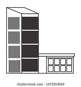 Office buildings and skyscraper real estates ,vector illustration graphic design.