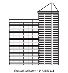 Office buildings and skyscraper real estates ,vector illustration graphic design.