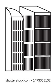 Office buildings and skyscraper real estates ,vector illustration graphic design.