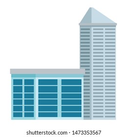 Office buildings and skyscraper real estates ,vector illustration graphic design.