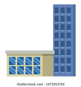 Office buildings and skyscraper real estates ,vector illustration graphic design.