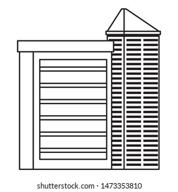 Office buildings and skyscraper real estates ,vector illustration graphic design.
