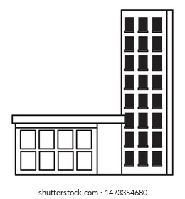 Office buildings and skyscraper real estates ,vector illustration graphic design.