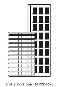 Office buildings and skyscraper real estates ,vector illustration graphic design.