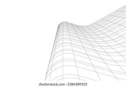 Office buildings vector 3d rendering