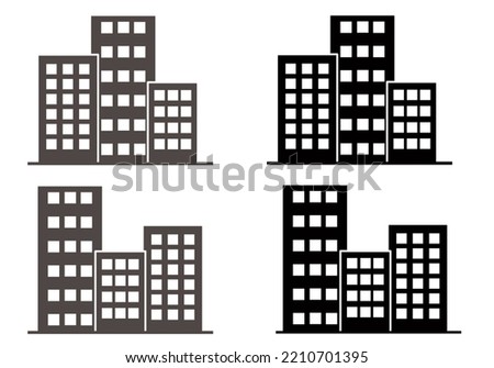 office buildings vector . icon sky scraper
