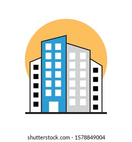 office bulding icon vector illustration 