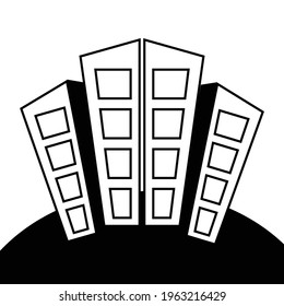 office bulding icon vector illustration