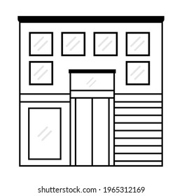 office bulding icon vector illustration