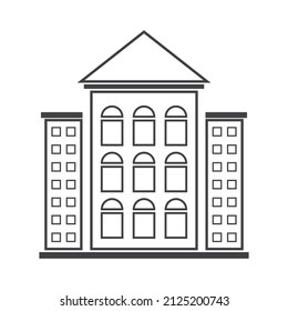 office bulding icon vector illustration